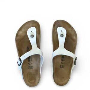 Birkenstock Gizeh Thong Sandals Size 39 White